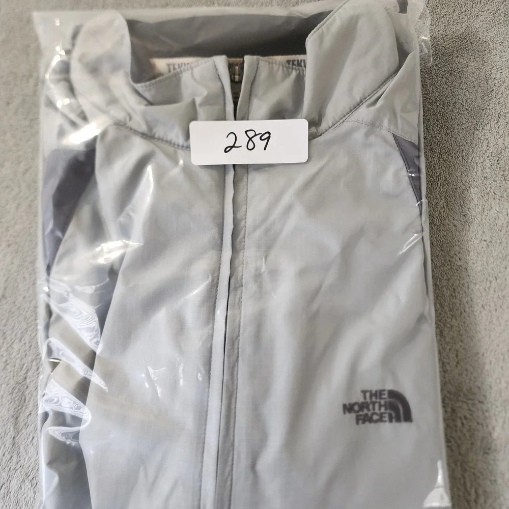 The North Face Men's Tekware Windbreaker Jacket‎ Gray Black Zip-Up Size S